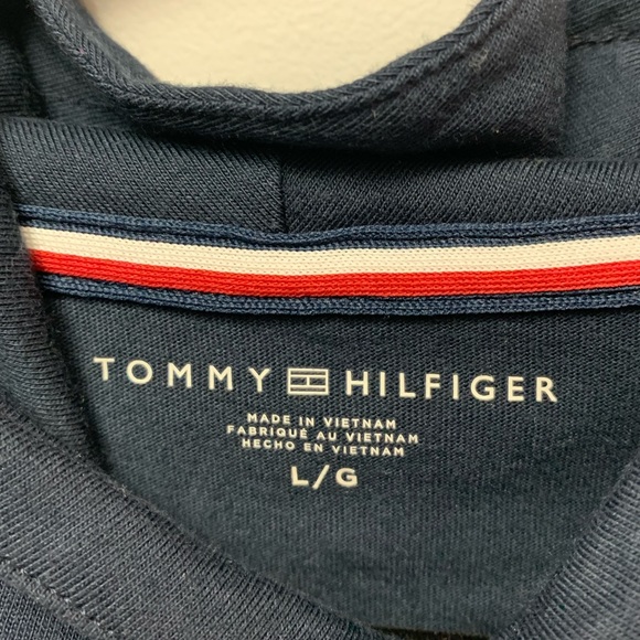 Tommy Hilfiger light hoodie, navy blue, size large - Picture 7 of 7